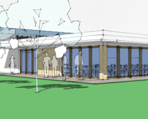 Entwurfsplanung für die Umnutzung/Anbau ehem. Turnerheim für eine Gaststätte, Bornich